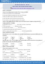 Đề thi giữa kì 1 Tiếng Anh 9 iLearn Smart World - Đề số 7